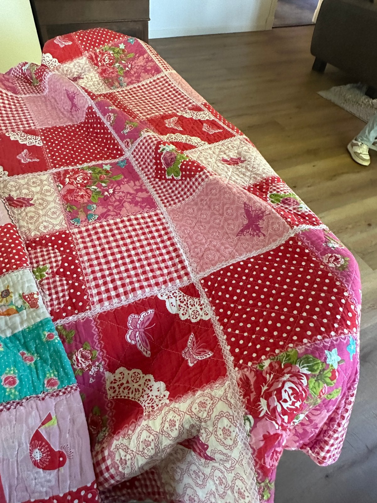 Plaid bedsprei, Ophalen, Gebruikt, Eenpersoons, Meerkleurig
