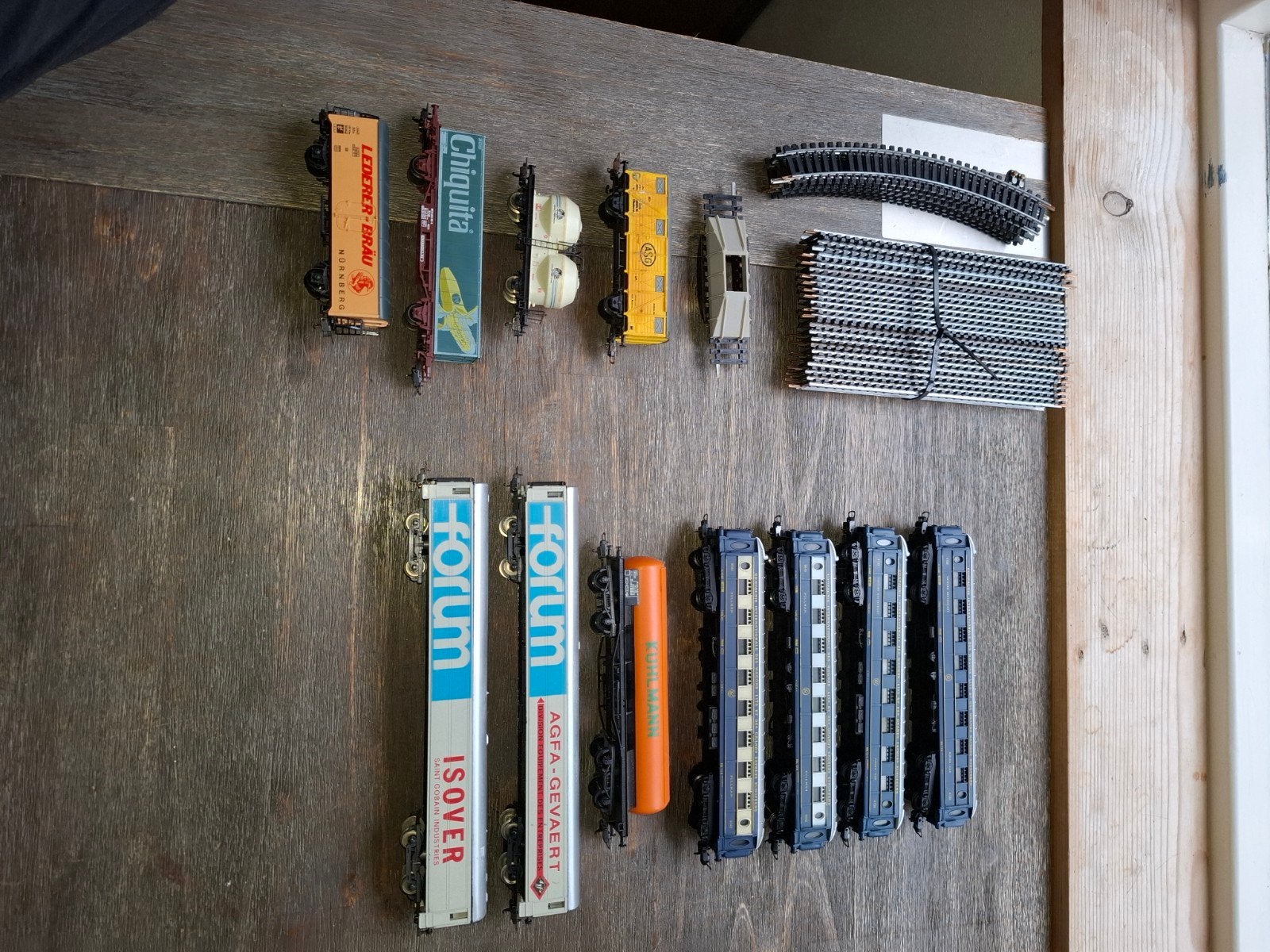 Lima wagons ho met goede onderstellen en koppelingen, Gebruikt, Gelijkstroom, Wagon, Ophalen of Verzenden