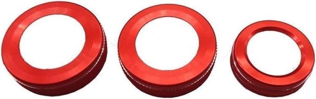 Radio Airco Knoppen Rood Aluminium Voor Mercedes A Klasse W1, Verzenden, Automotive Parts, A.parts@hotmail.nl, Trasmolenlaan 12 3447 GZ Woerden