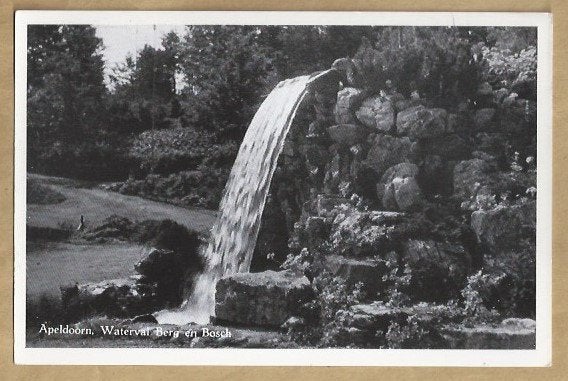 Apeldoorn, Waterval Berg en Bosch - Oude Ansichtkaart, Ophalen of Verzenden, Voor 1920, Ongelopen, Gelderland