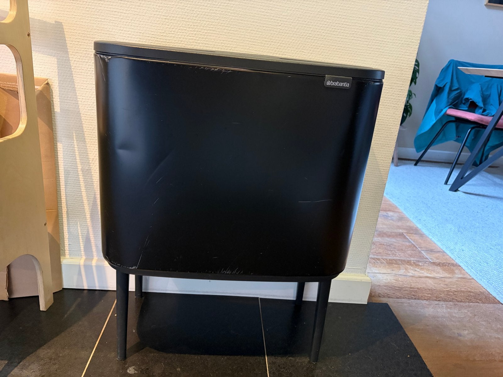 Brabantia prullenbak 30L - Zwart, Ophalen, 50 – 75, Gebruikt, 20 tot 30 liter
