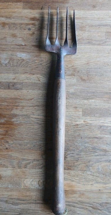 Antieke kleine vork, greep, Ophalen of Verzenden