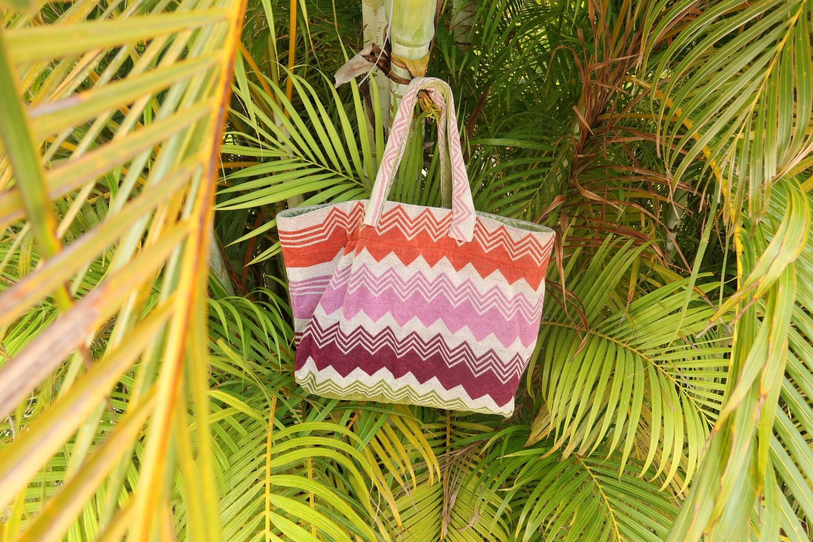 Missoni towelbag, Verzenden, Nieuw, Paars, Shopper