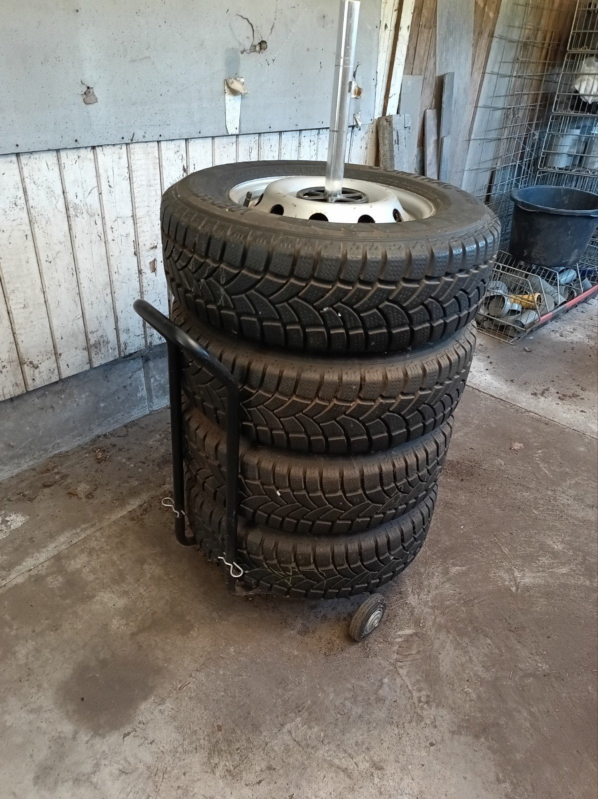 Banden trolley, Ophalen, Gebruikt