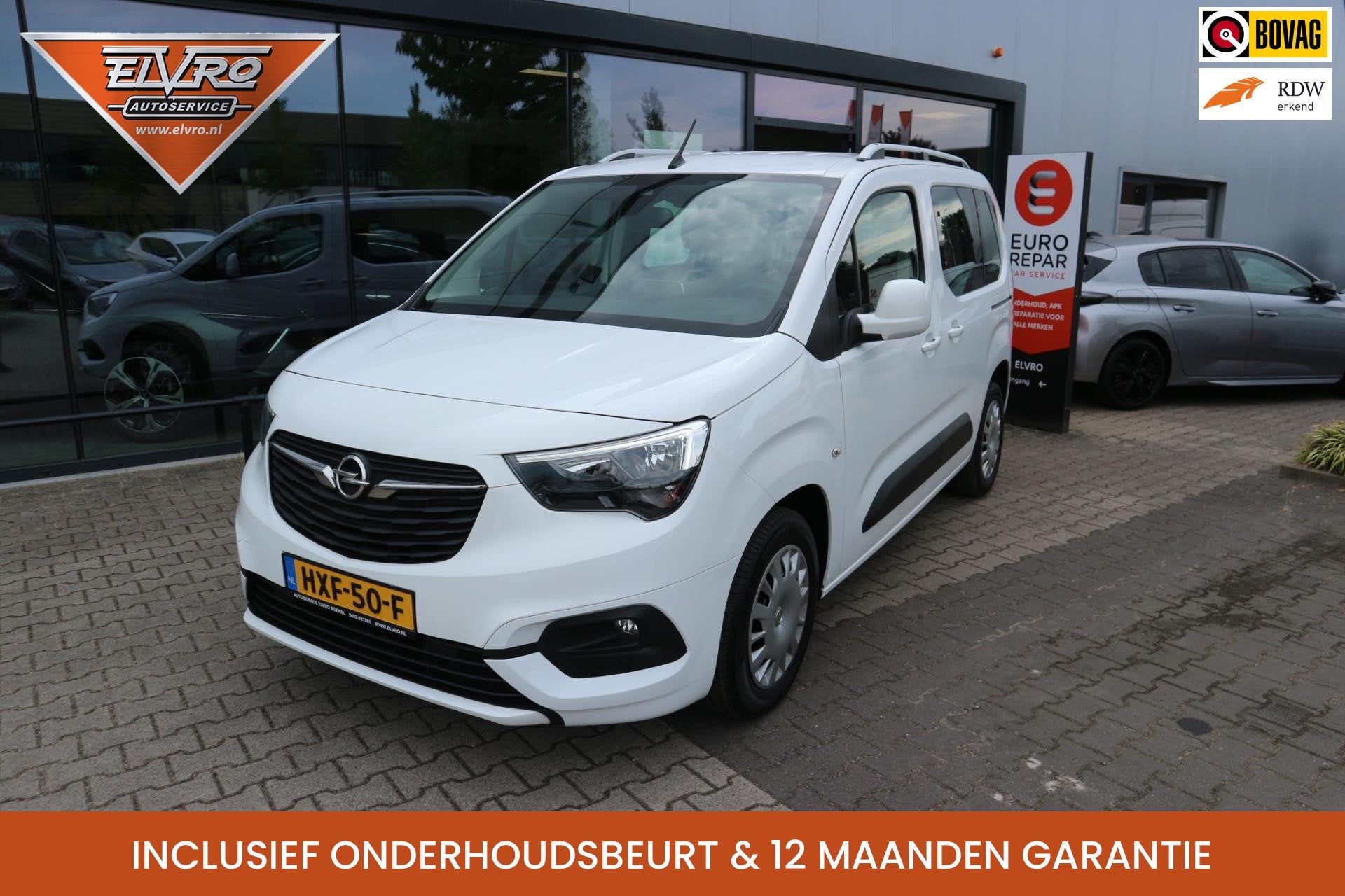 Opel Combo Tour 1.2 Turbo Edition 7 PERSOONS NAVI PDC AIRCO, Auto's, Opel, Stof, Gebruikt, 7 stoelen, Wit