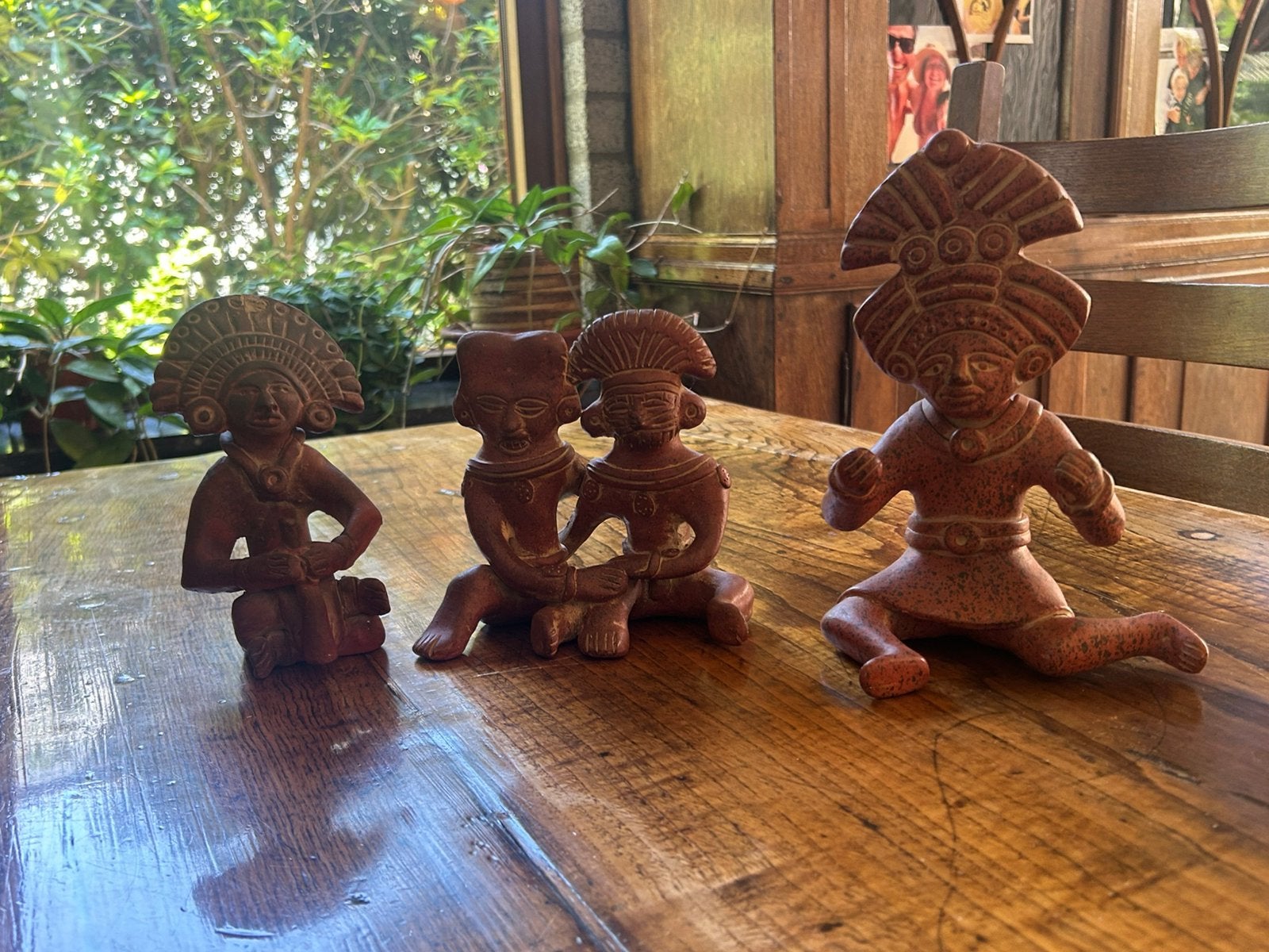 Terracotta beeldjes, pre-columbiaanse stijl, Antiek en Kunst, Kunst | Beelden en Houtsnijwerken, Ophalen, Overige materialen