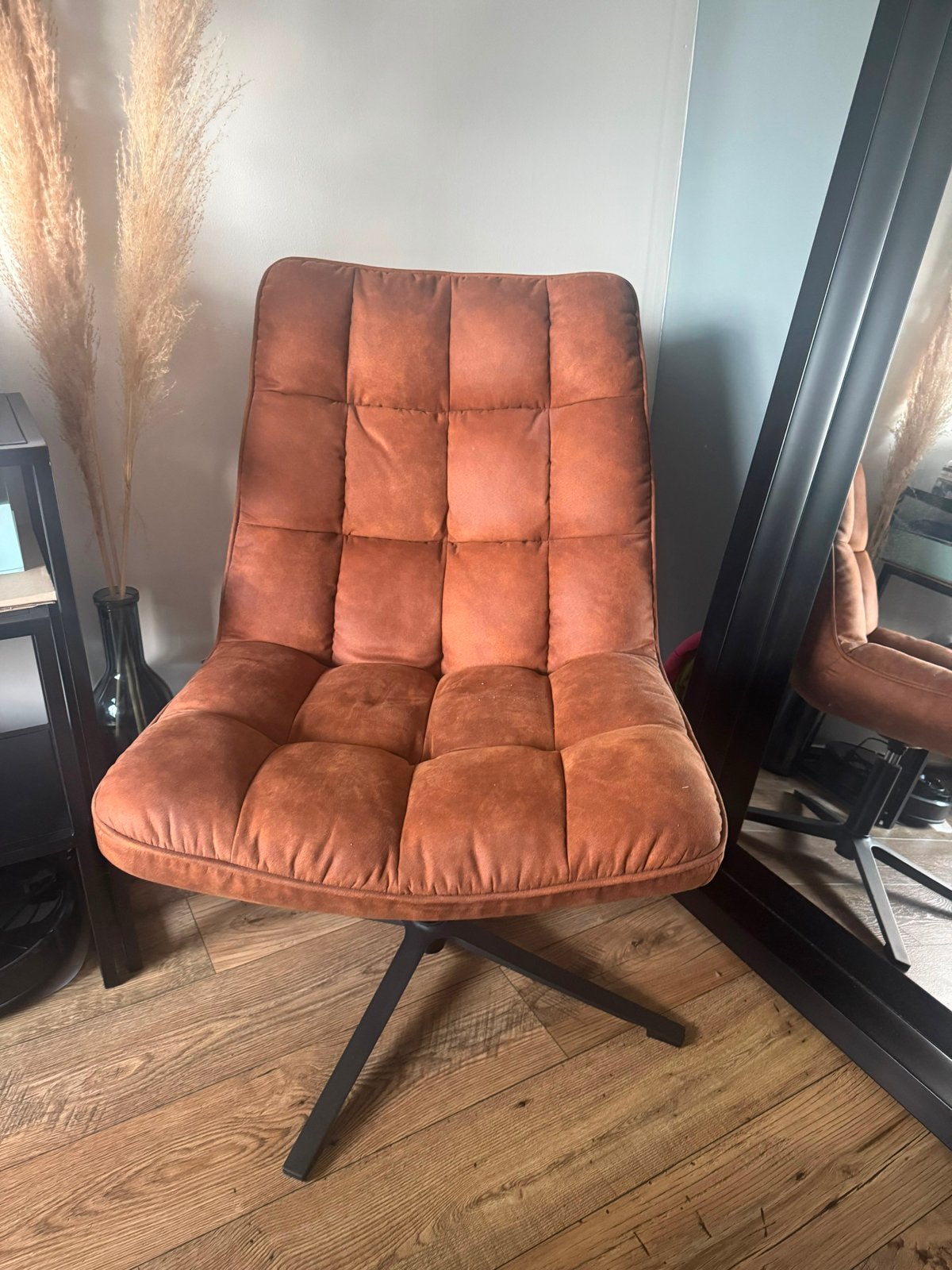 Woood Jouke Draaibare Fauteuil, Ophalen, Bruin, Zo goed als nieuw, Metaal