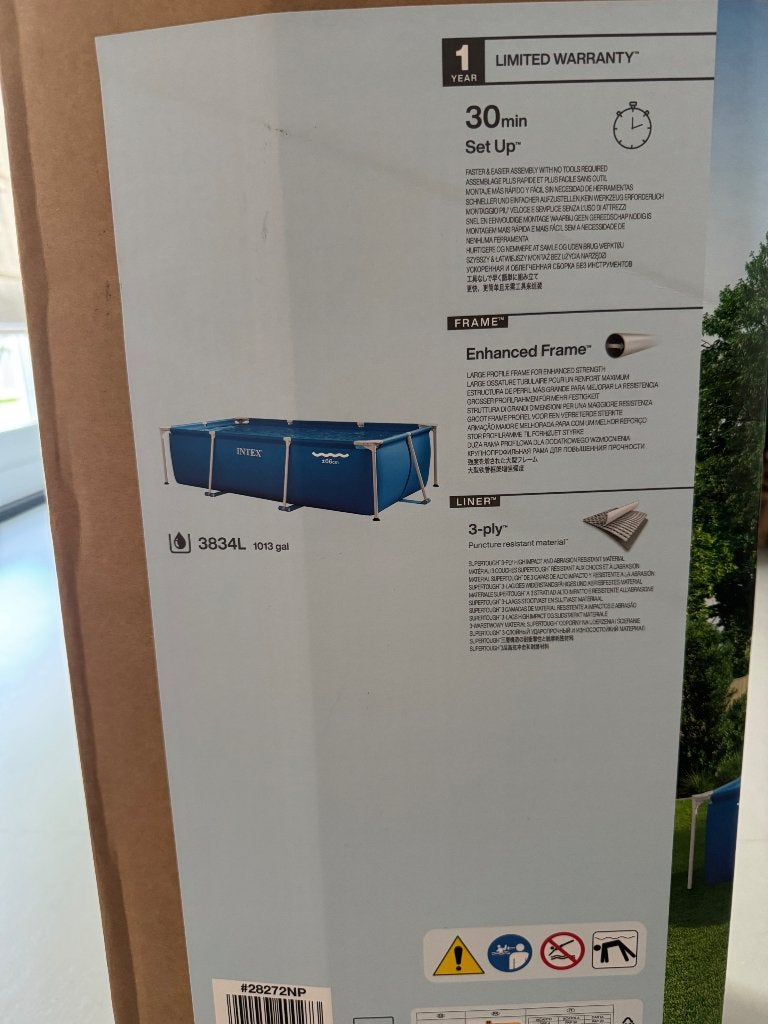 Intex zwembad 3x2 m, Tuin en Terras, Zwembaden, Ophalen, Zo goed als nieuw, Opzetzwembad, 200 tot 400 cm