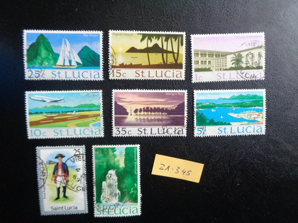 st.lucia - diverse (za-345), Postzegels en Munten, Ophalen of Verzenden, Gestempeld, Noord-Amerika