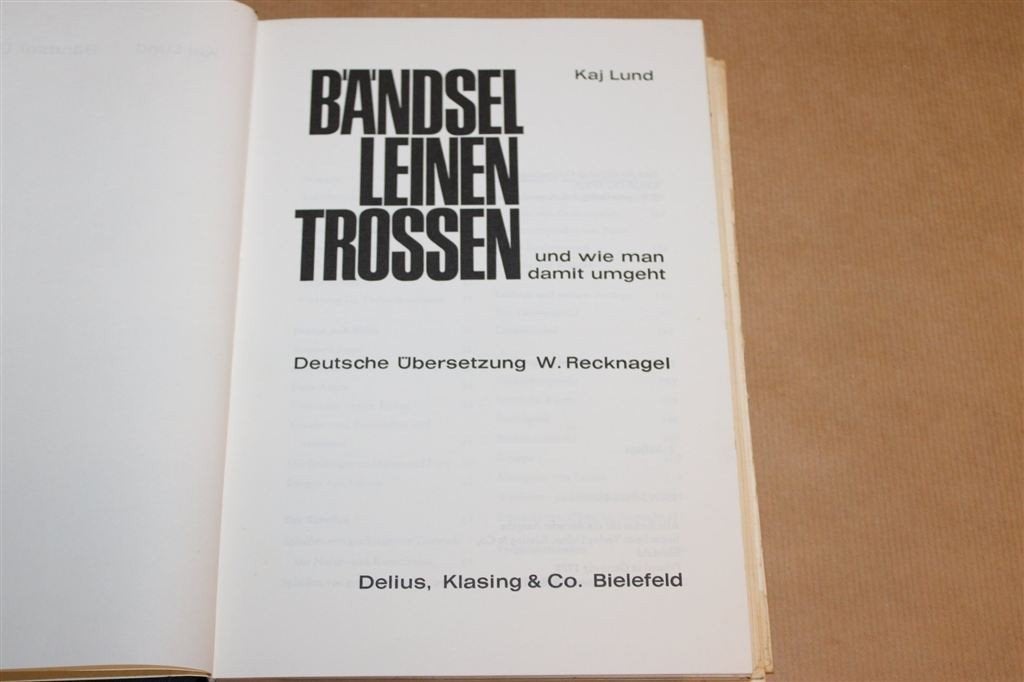 Bändsel, Leinen, Trossen — Handboek Knopen en Splitsen, Gebruikt, -, -, Ophalen of Verzenden