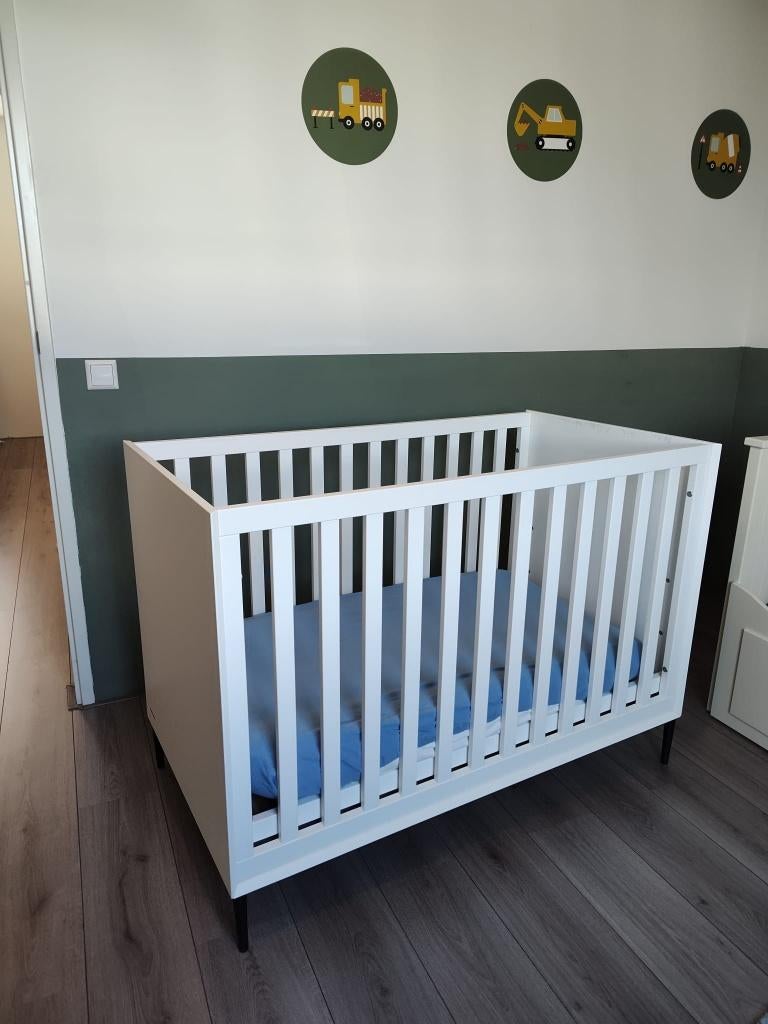 Ledikant (60x120) + Pretura Superior Flow matras & Aerosleep, Ophalen, Zo goed als nieuw, Ledikant
