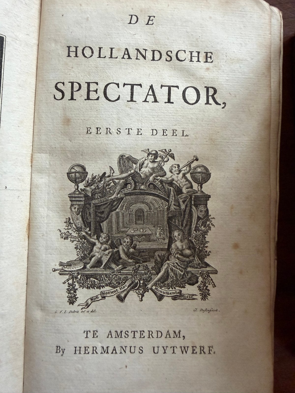 Complete set De Hollandsche Spectator (I-XII) - Justus van E, Ophalen of Verzenden