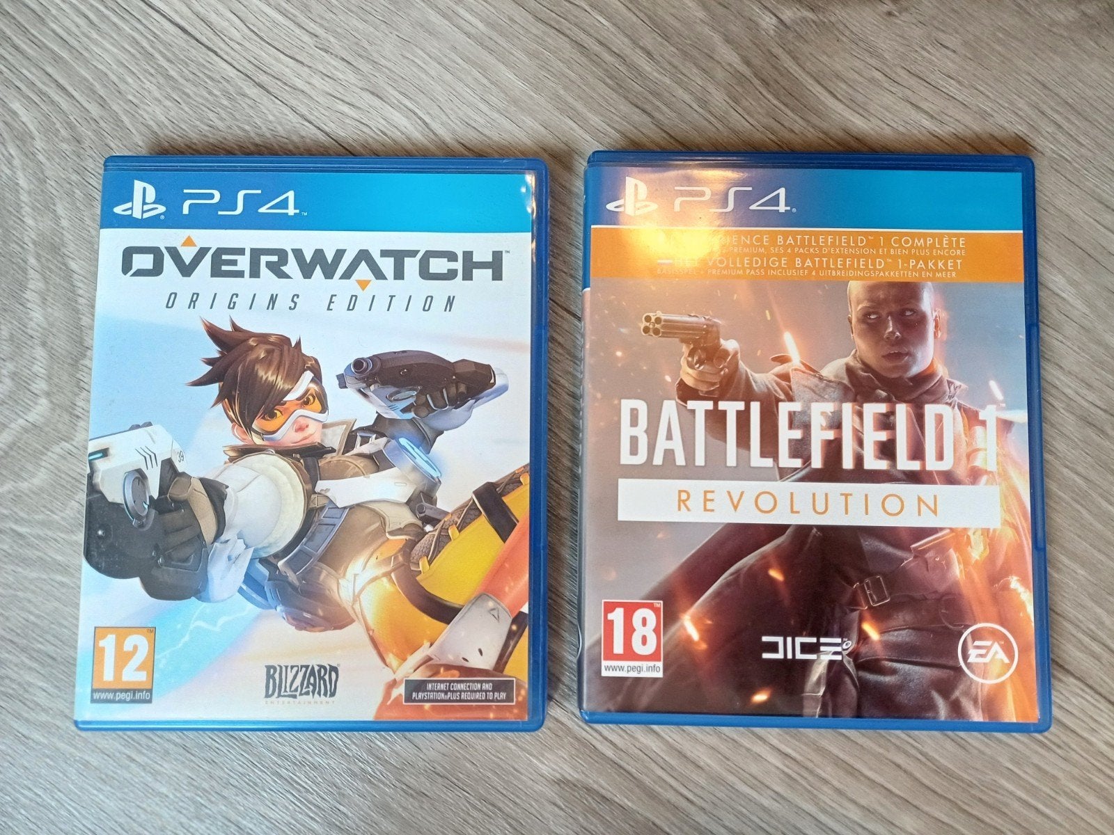 5.- playstation 4 spellen Overwatch en Battlefield Revolutio, 1 speler, Ophalen, Zo goed als nieuw, Shooter