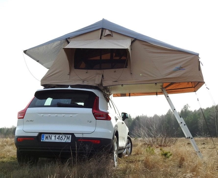 Daktent softcover 2.40x1.40 Overland, Ophalen, Zo goed als nieuw, Tot en met 2
