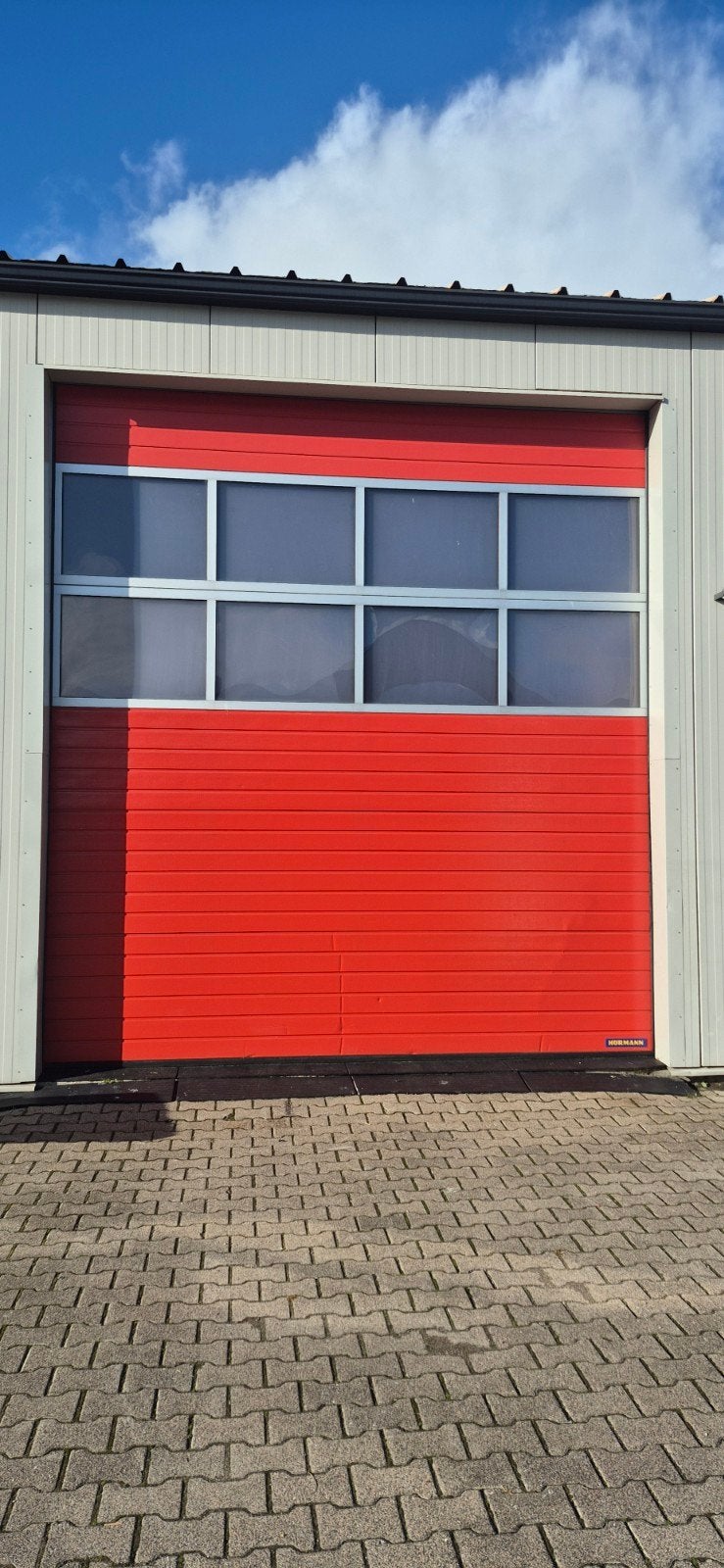 2x Overheaddeuren Hormann 3800x4200 met motor en rails, Doe-het-zelf en Verbouw, Ophalen, Gebruikt, Garagedeur, Metaal