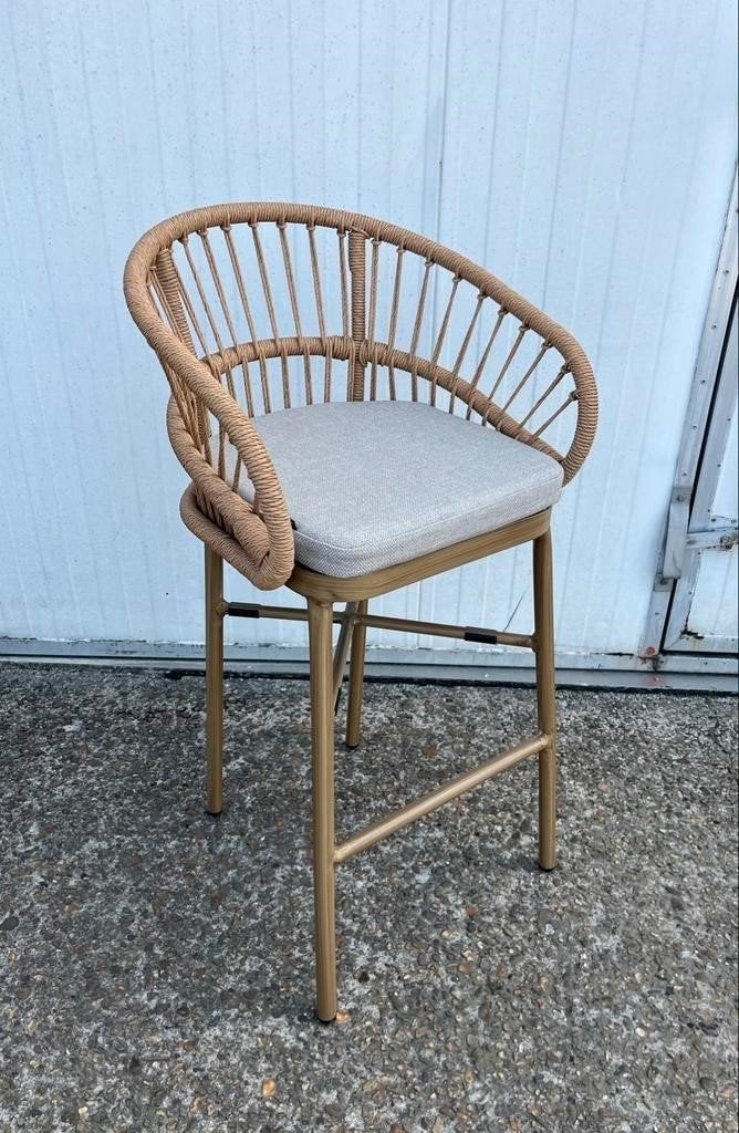 7 stuks mooie luxe outdoor horeca terras barkrukken, Ophalen