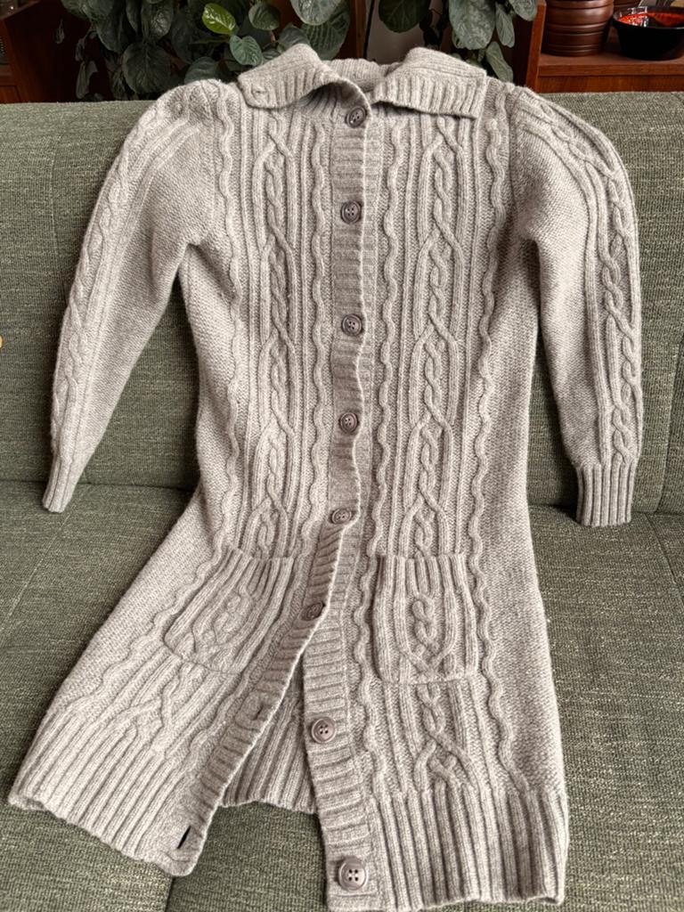 Lang vest Stanfield 70% lamswol! 🐑 🩶, Kleding | Dames, Truien en Vesten, Gedragen, Maat 38/40 (M), Grijs, Ophalen of Verzenden