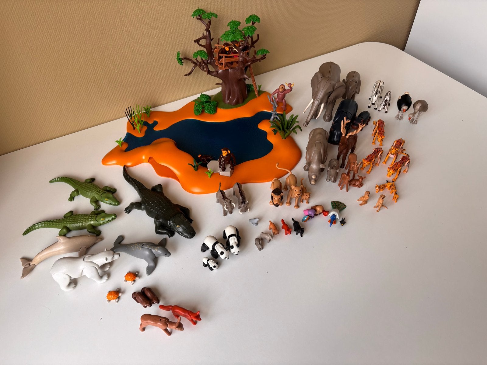 Playmobil Wildlife set met veel dieren en accessoires, Ophalen of Verzenden, Gebruikt, Jongen of Meisje