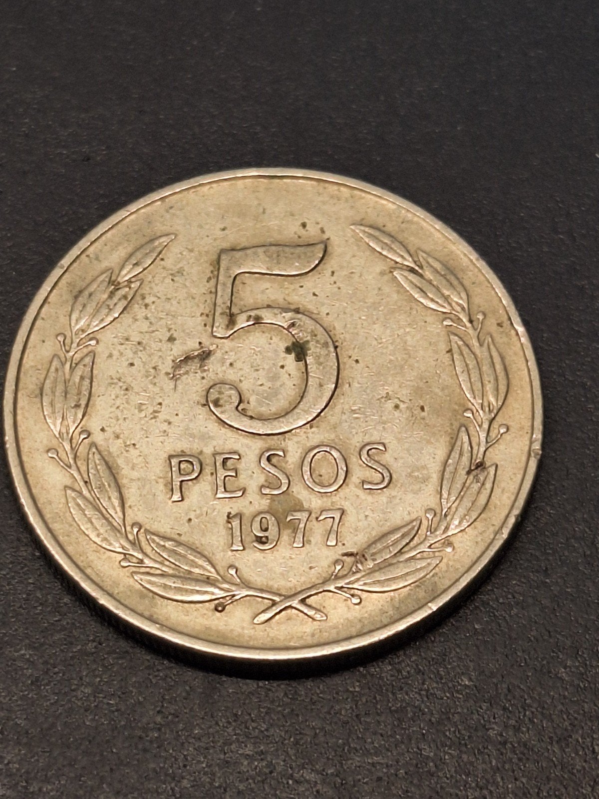 Chili 5 pesos 1977, Ophalen of Verzenden, Zuid-Amerika