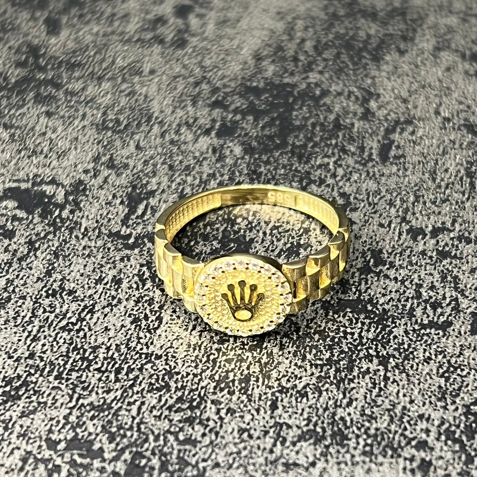 14 karaat gouden ring rolex model nieuw, Ophalen of Verzenden, Nieuw, Goud, Dame of Heer