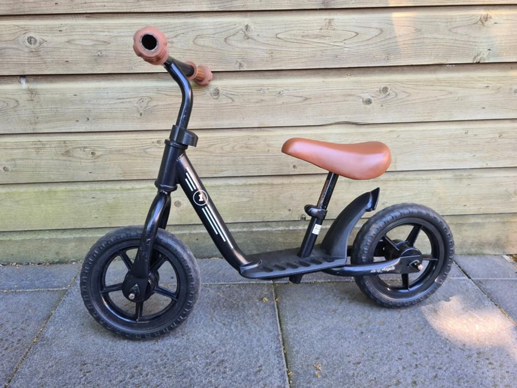 Bandit & Angels loopfiets - zwart/bruin, Fietsen en Brommers, Fietsen | Kinderfietsjes, Ophalen, Gebruikt, Bandit & Angels