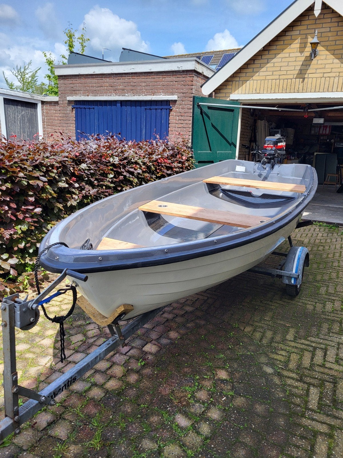 Leuke opknapper Terhi 385 met BB motor en trailer, Watersport en Boten, Ophalen, Gebruikt