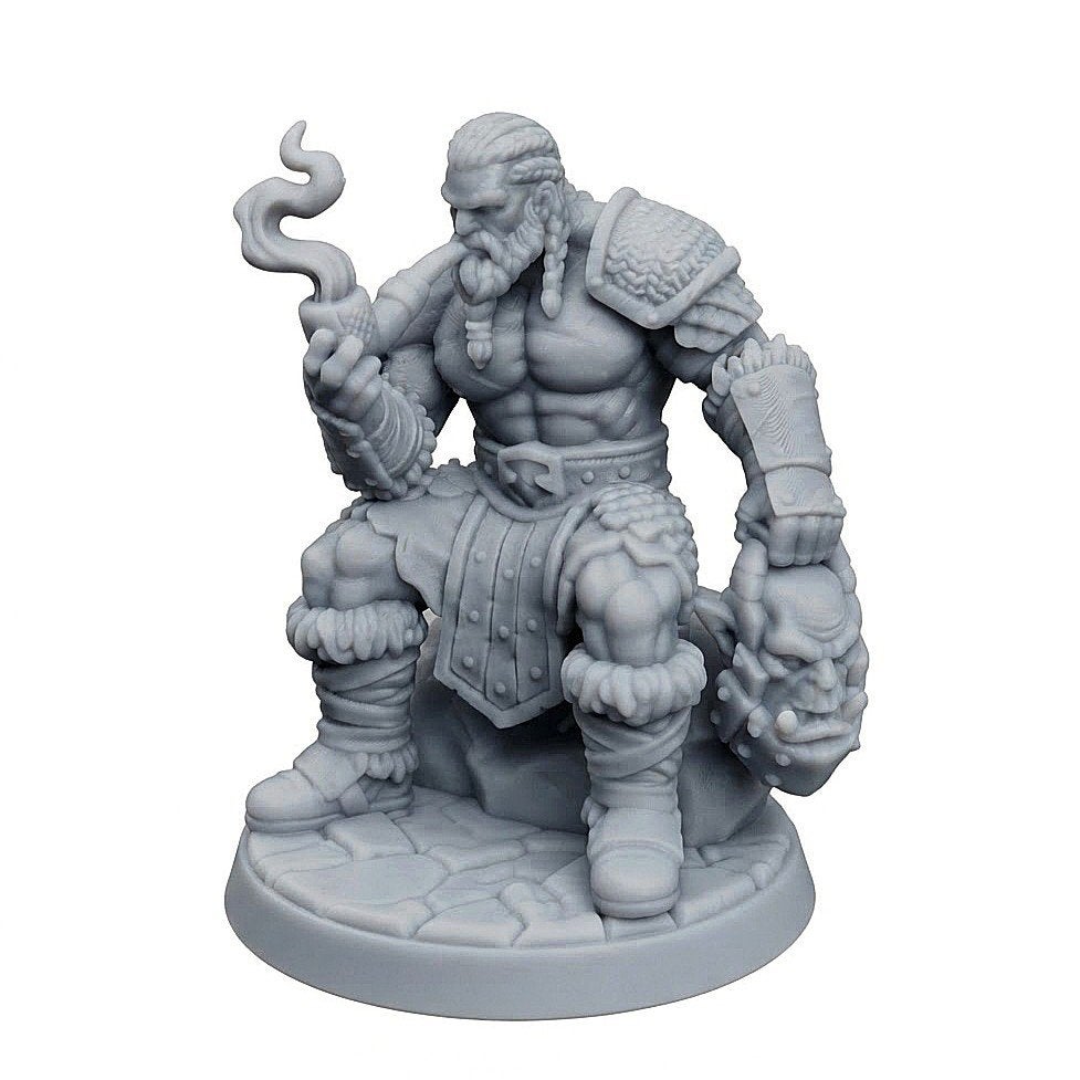 Barbaric Man Miniature D&D HQ dungeon's and dragons, Ophalen of Verzenden, Overige soorten