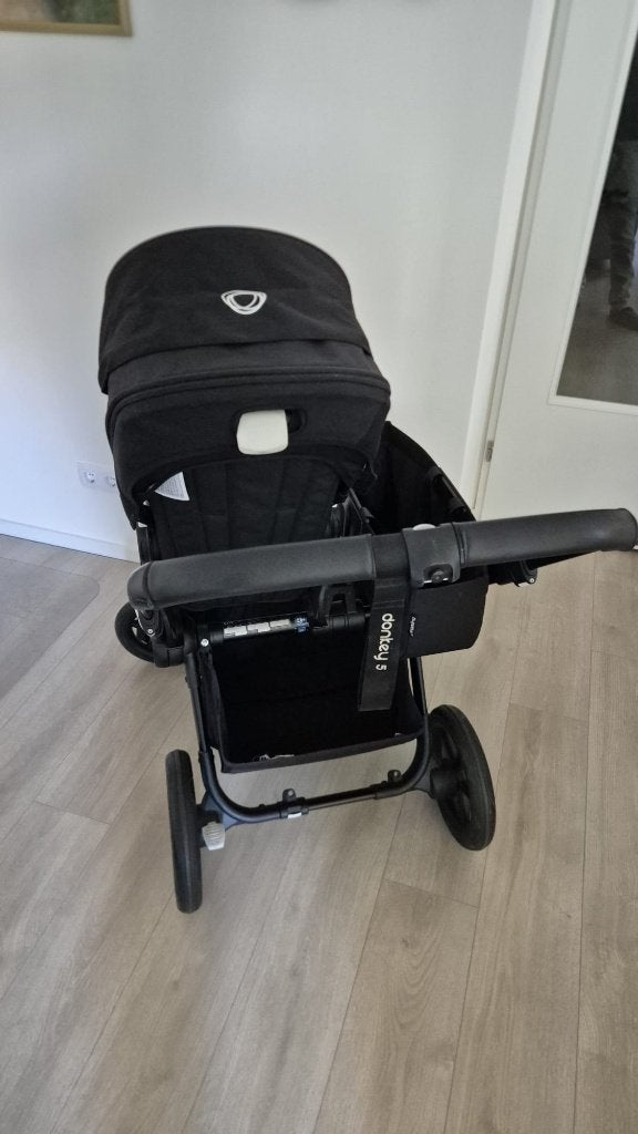 Bugaboo Donkey 5 Mono Compleet Zwart, Kinderwagen, Gebruikt, Bugaboo, Ophalen of Verzenden