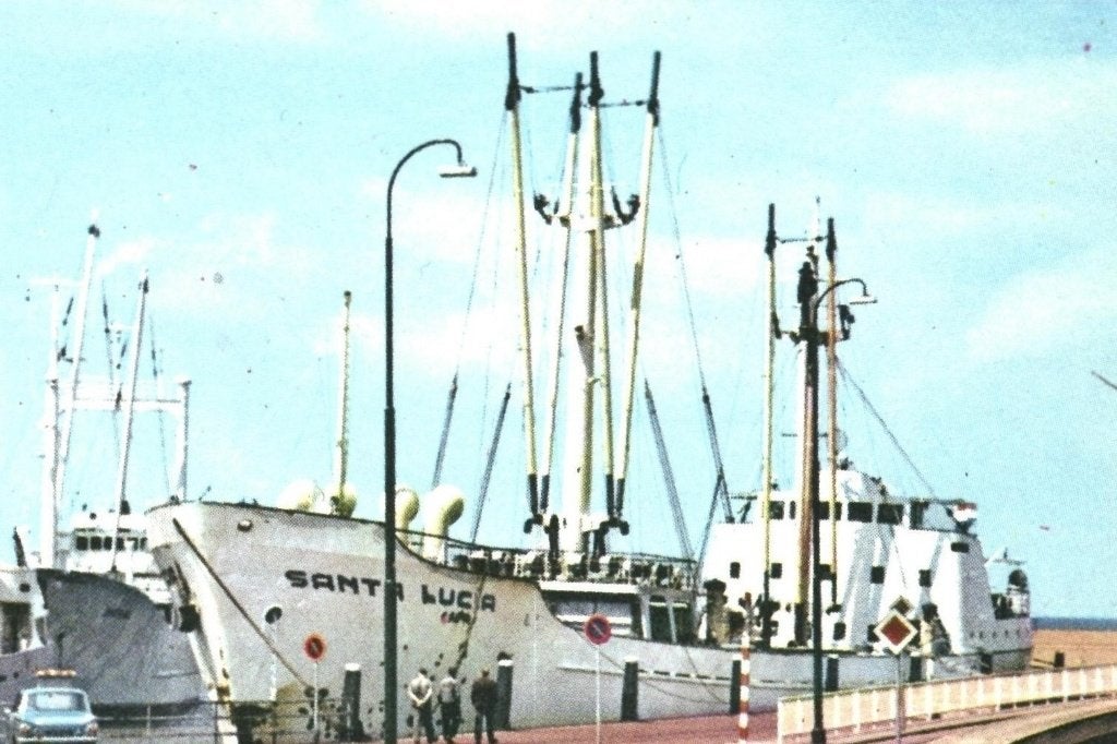 42183 Harlingen 1972 Friesland Haven Gelopen met Postzegel, Ophalen of Verzenden, 1960 tot 1980, Gelopen, Friesland