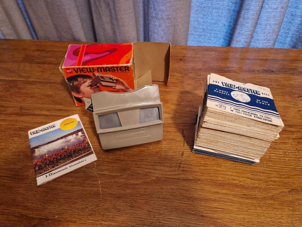 Viewmaster en 84 schijfjes, Viewmaster, Ophalen of Verzenden, Zo goed als nieuw, Viewmaster