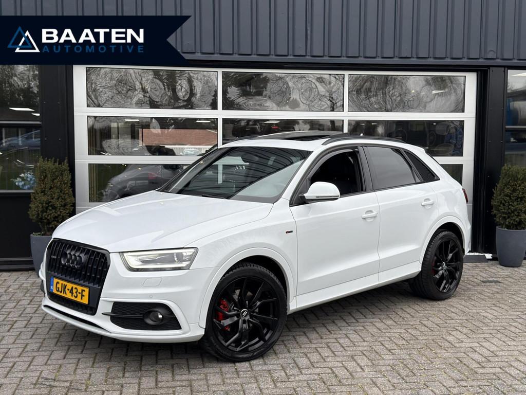 Audi Q3 2.0 TFSI 3x S-Line |Pano|Apple carplay|Parelmoer|Key, Auto's, Audi, Euro 5, 4 cilinders, Leder en Stof, Wit
