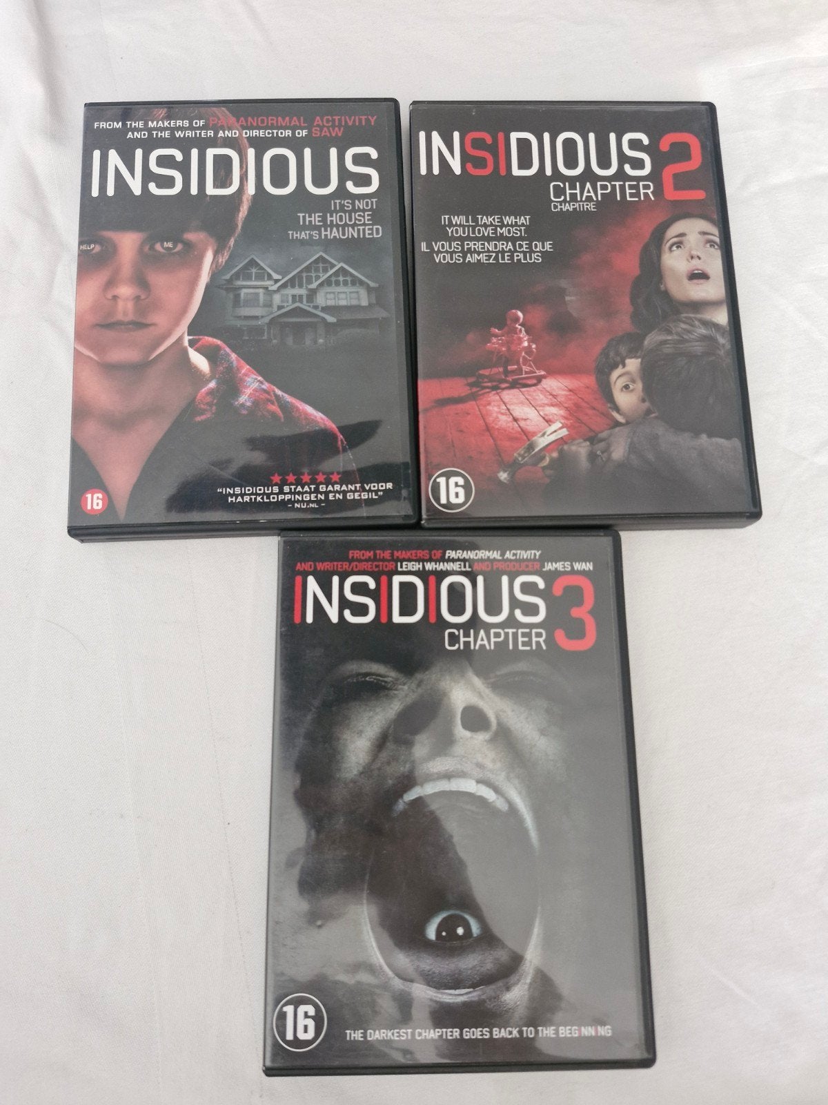 Insidious set, Cd's en Dvd's, Vanaf 16 jaar, Ophalen of Verzenden, Zo goed als nieuw, Overige genres