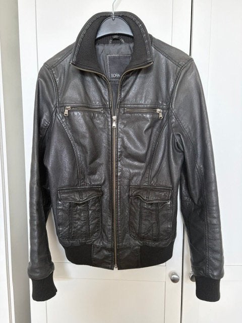 Leren jas sora Jbc maat M, Kleding | Dames, Ophalen of Verzenden, Zo goed als nieuw, Zwart