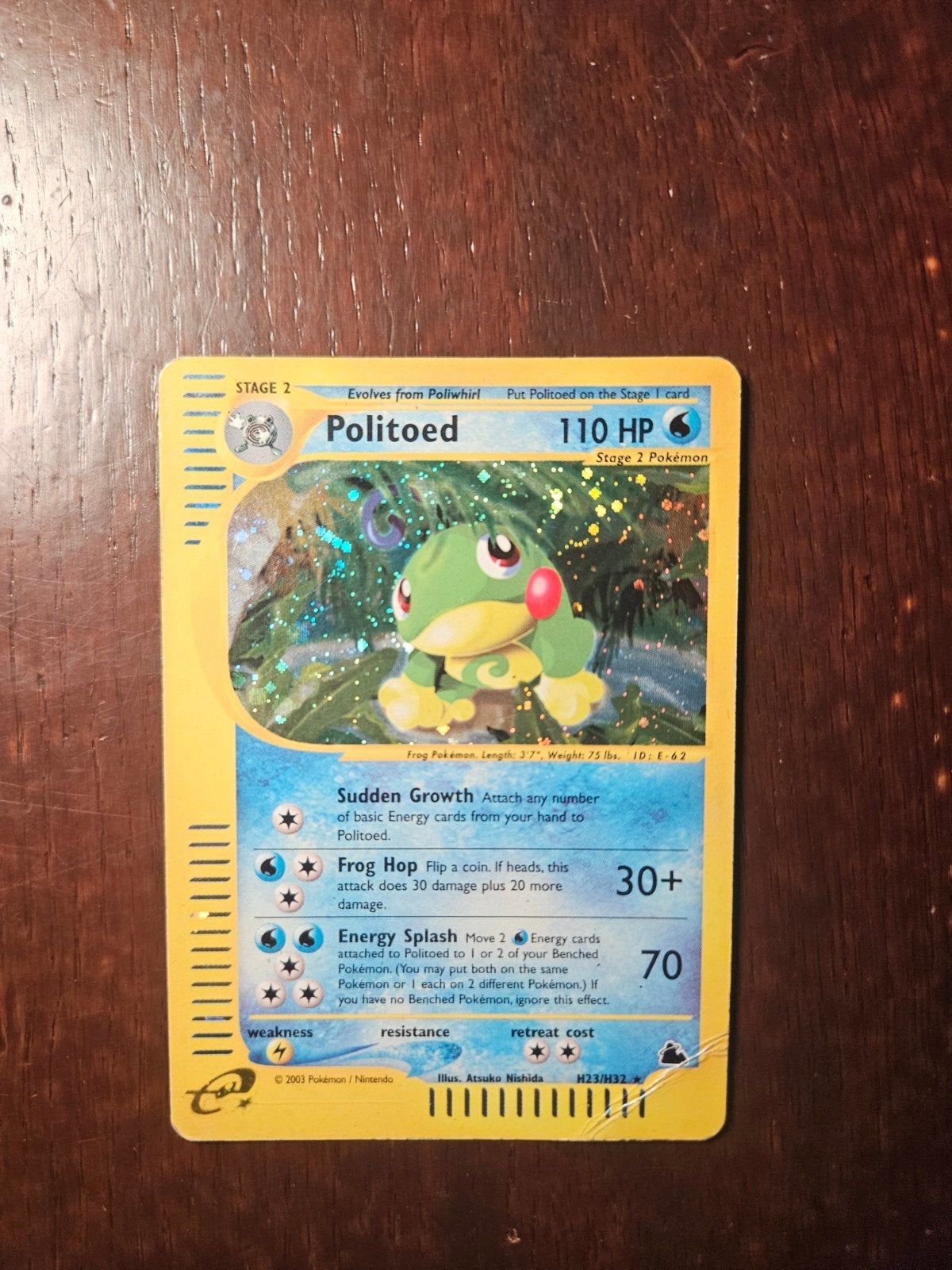 Politoed holo H23/H32 Skyridge, Ophalen of Verzenden