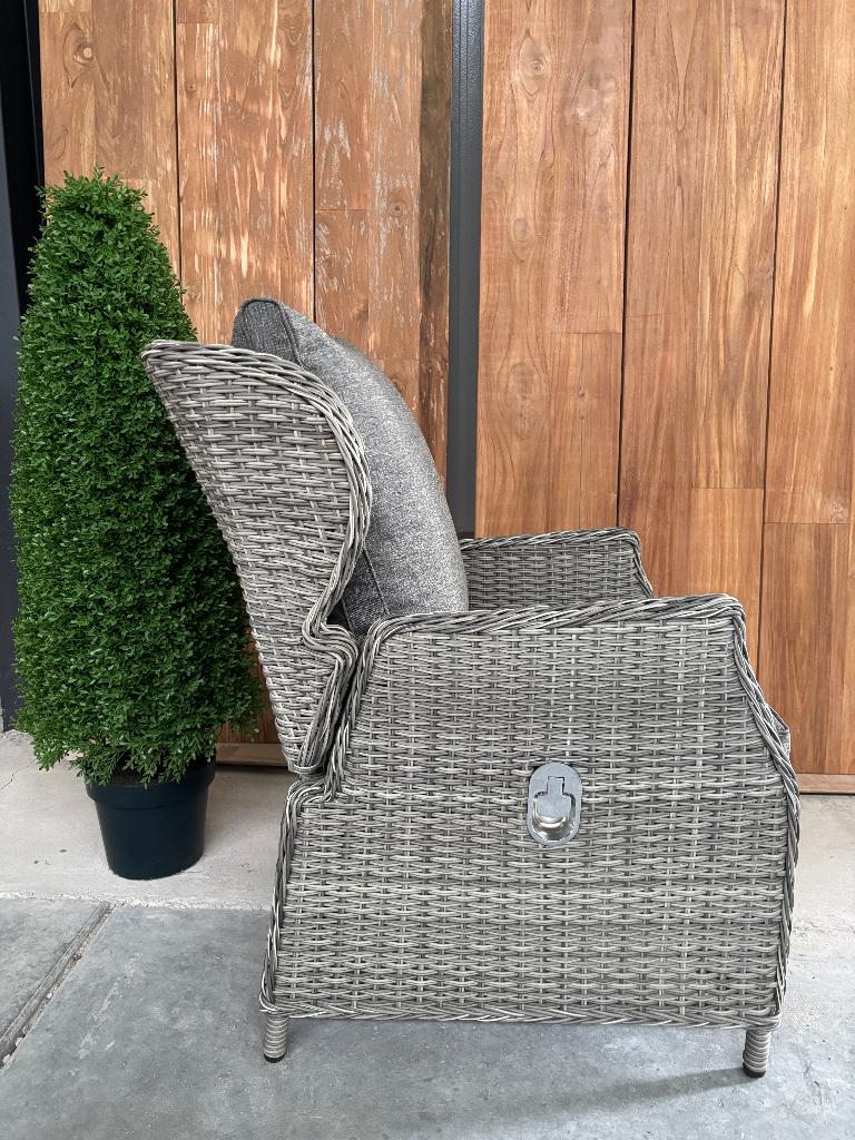 Tuinstoel Bretagne verstelbare | as grijs | Min afname 4st, Tuin en Terras, Ophalen, Nieuw, Wicker