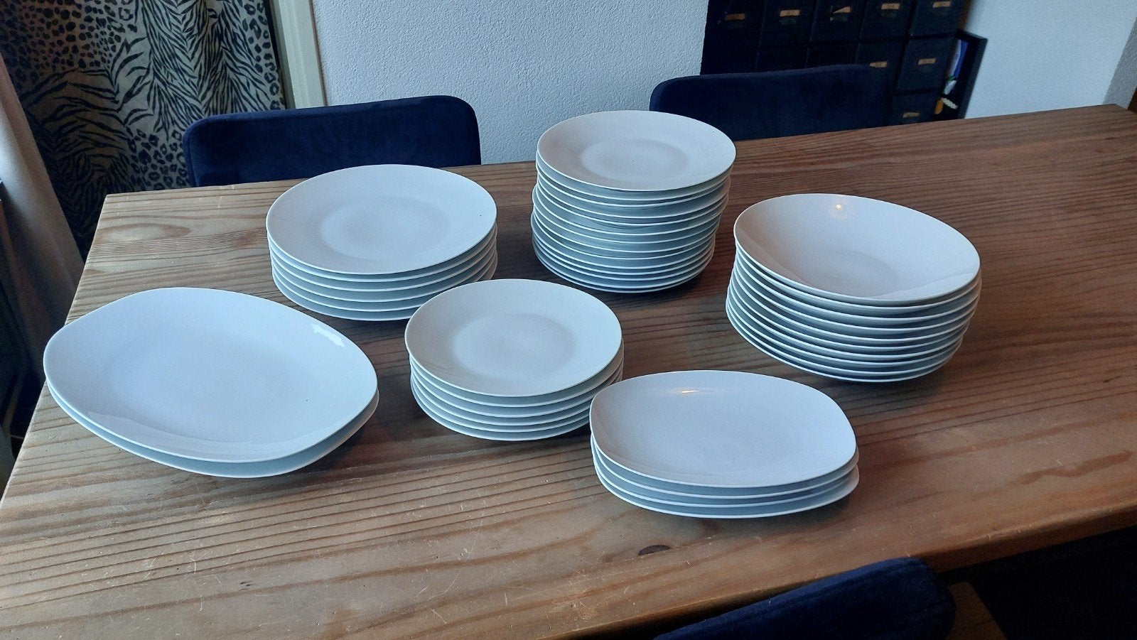 Wit servies voor 6 personen - 4 tot 6 gangen diner, Ophalen