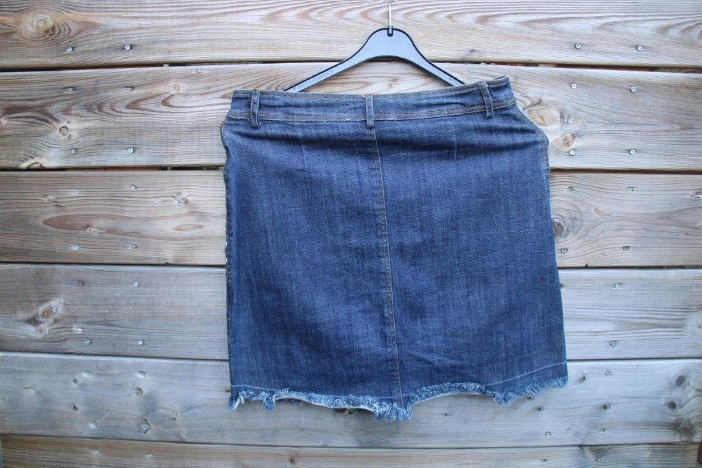 Spijkerrok donkerblauw/ kleur Desigual mt 28 (EU36) Vaste AA, Blauw, Ophalen of Verzenden, Zo goed als nieuw, Boven de knie