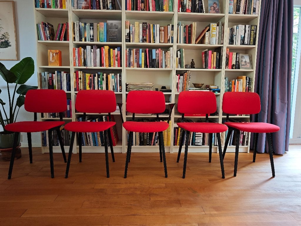 Result stoel van Friso Kramer vijf exemplaren., Ophalen, Vintage, Mid Century Modern, Gebruikt, Stof