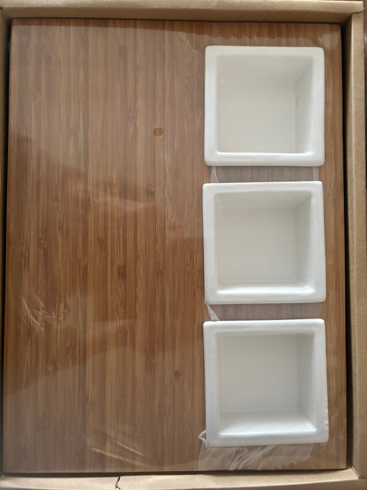 Nieuwe Creative Intermezzo serveerplank met schaaltjes, Ophalen, Hout, Snij-/serveerplank, Nieuw