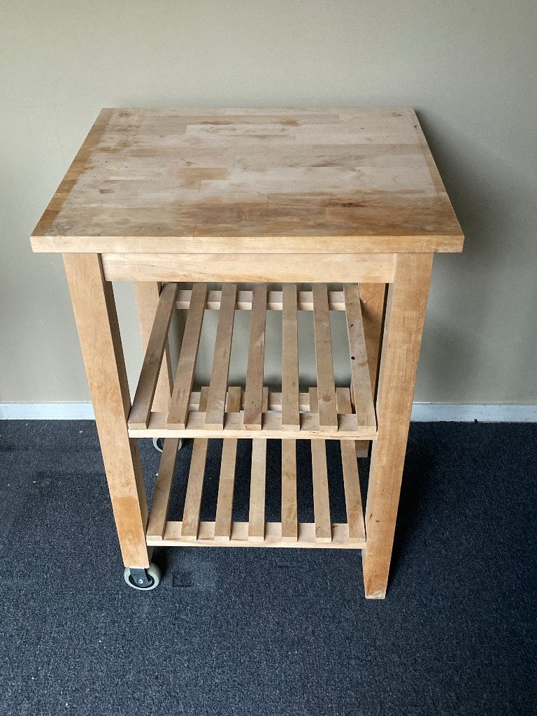 Gratis Keuken Trolley, Huis en Inrichting, Ophalen, Gebruikt, Hout, IKEA