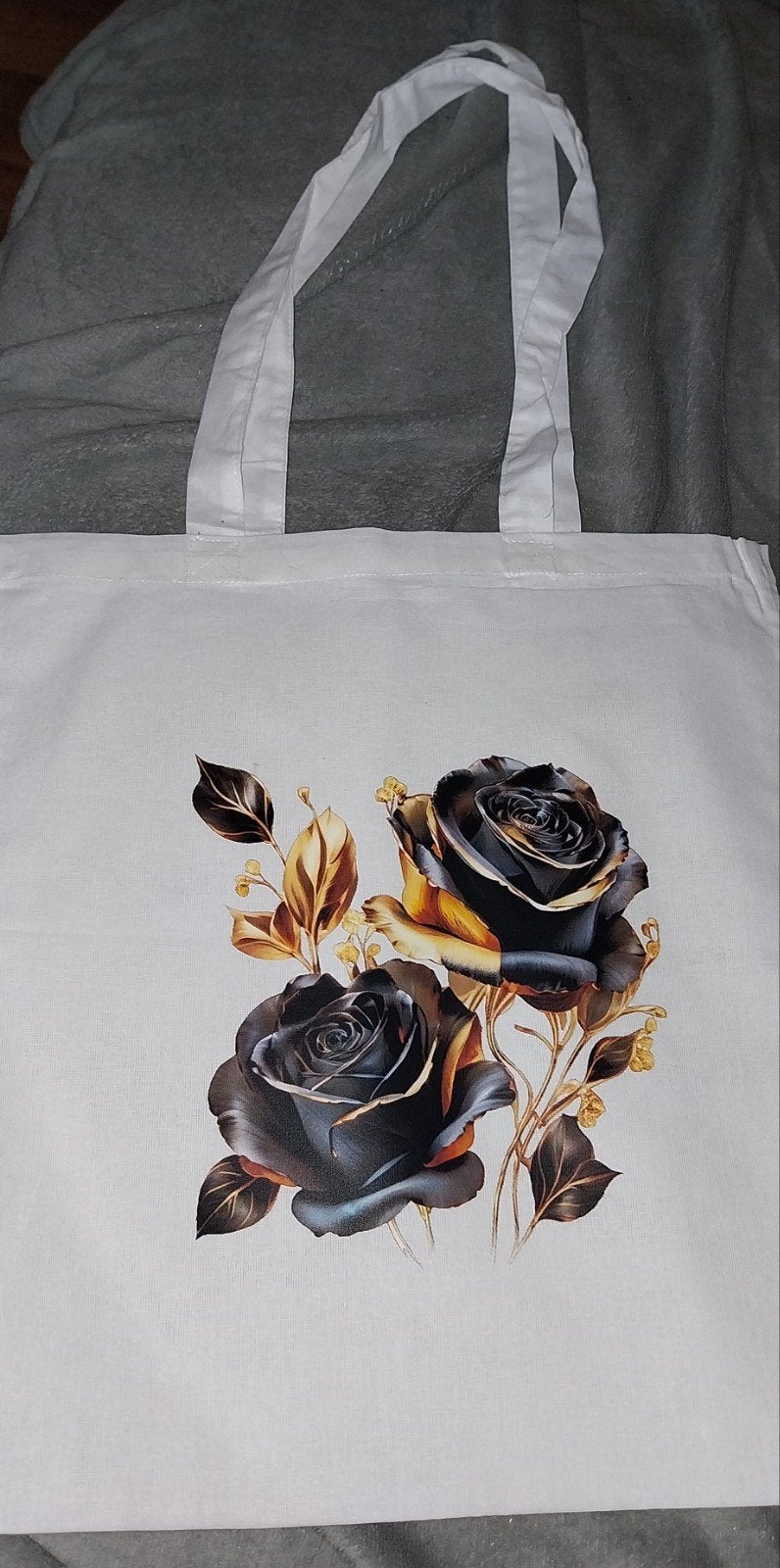 Nieuwe Katoenen Tas met Rozenprint, Ophalen of Verzenden