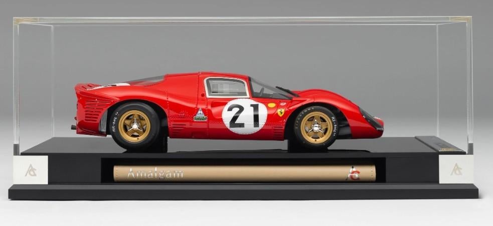 Ferrari 330 P4 #21 LeMans 1967 Rood 1:18 van Amalgam, Ophalen of Verzenden, Nieuw, Auto, Overige merken