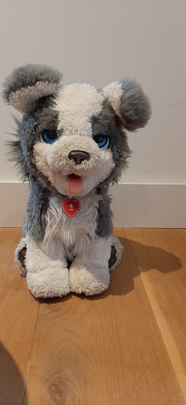 FurReal Friends Cubby de Speelse Puppy Interactieve Hond, Gebruikt, Overige merken, Grijs, Middelgroot (20 tot 80 cm)