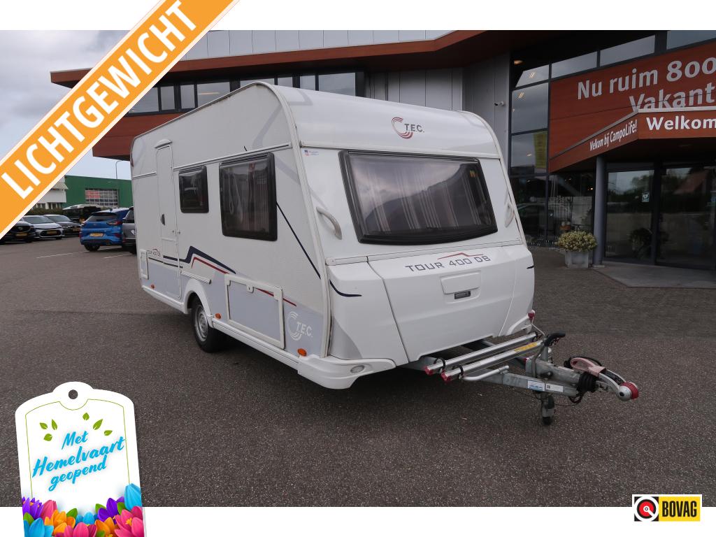 TEC Tour 400 DB VOORTENT MET LUIFEL, Caravans en Kamperen, Caravans, T.E.C., Treinzit, Schokbreker, Tot en met 4