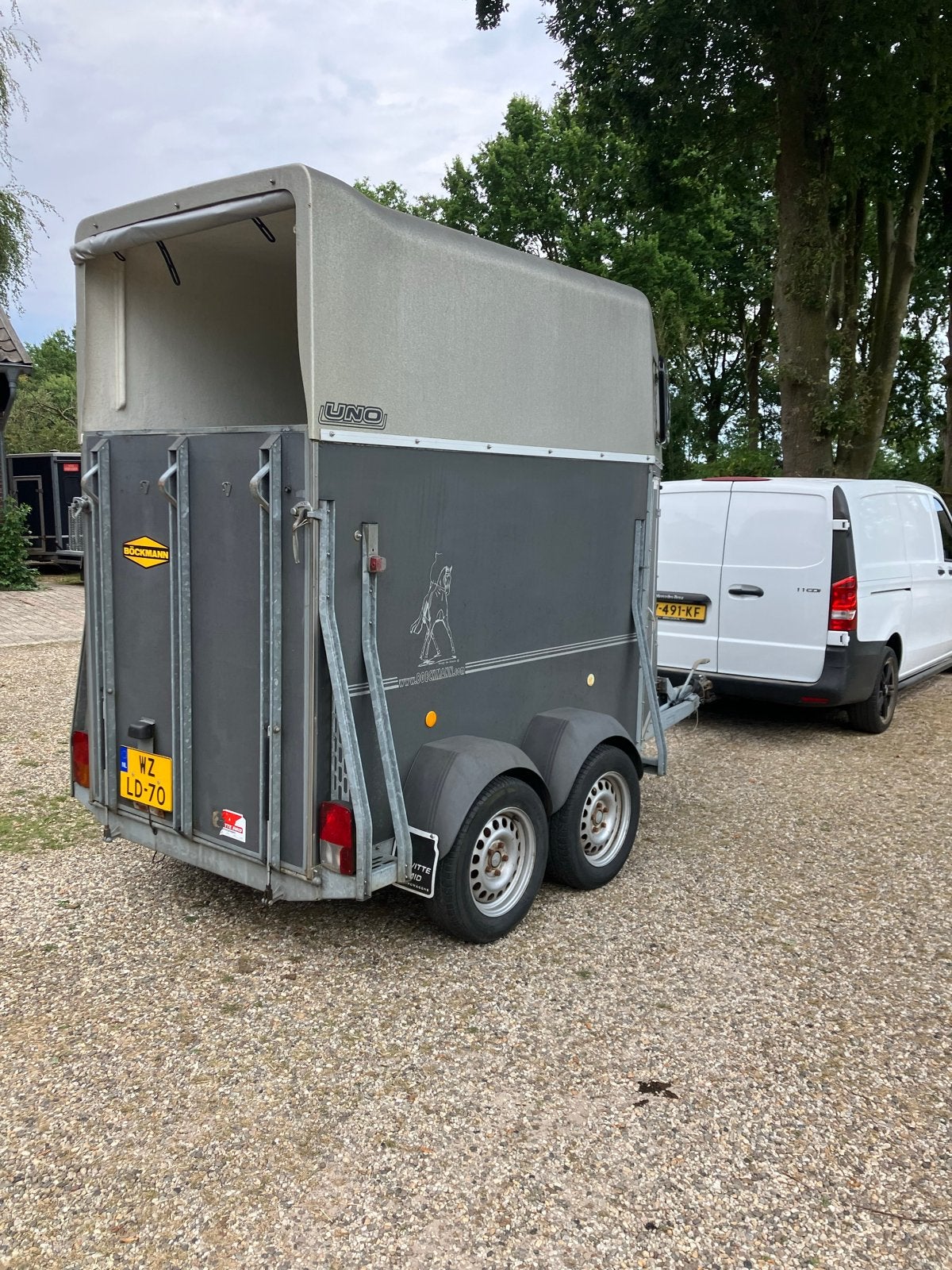 Böckmann Uno 1.5Paardstrailer - Goede Staat, Auto diversen, Aanhangers en Bagagewagens, Ophalen, Gebruikt