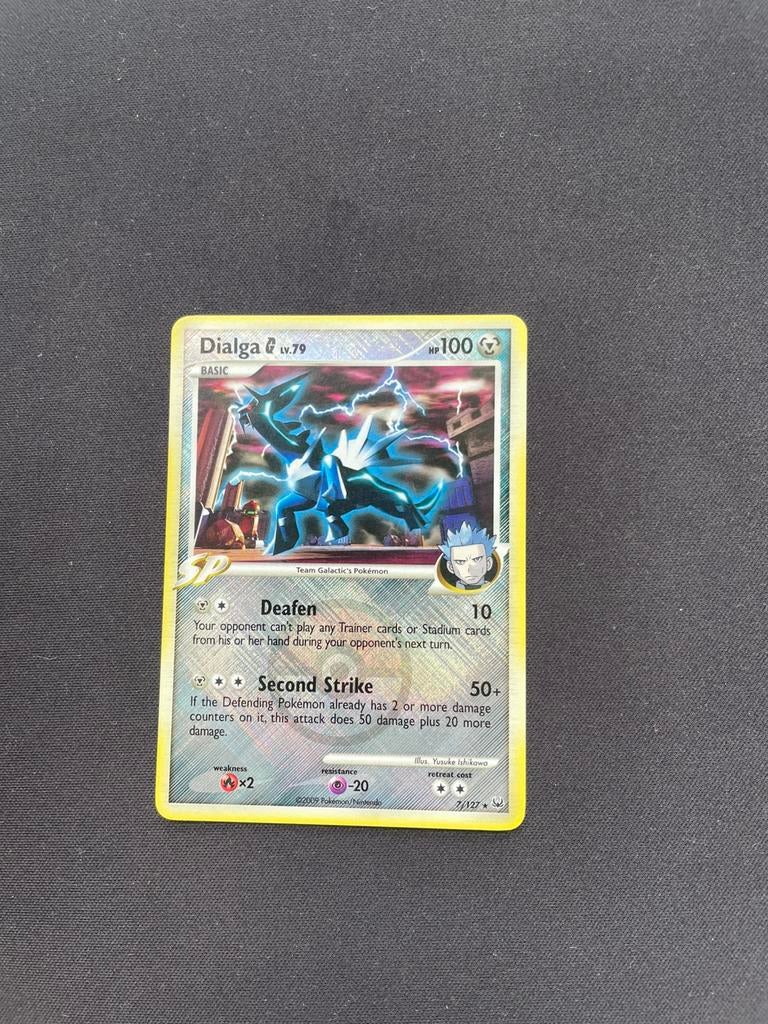Dialga G 7/127 League Promo Play Stamp Pokémon kaart, Ophalen of Verzenden, Zo goed als nieuw