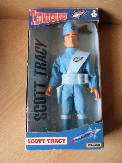 Thunderbirds Scott Tracy barbiepop  27cm  Matchbox, Ophalen of Verzenden, Nieuw, Overige typen
