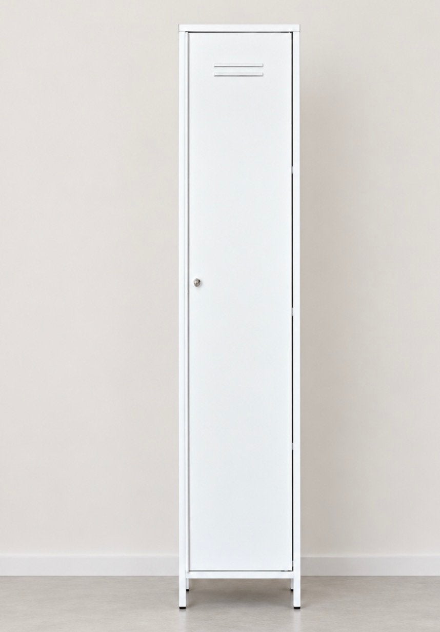 IKEA stelling lades Locker metalen kast Wit met Slot, Huis en Inrichting, Ophalen of Verzenden, Zo goed als nieuw