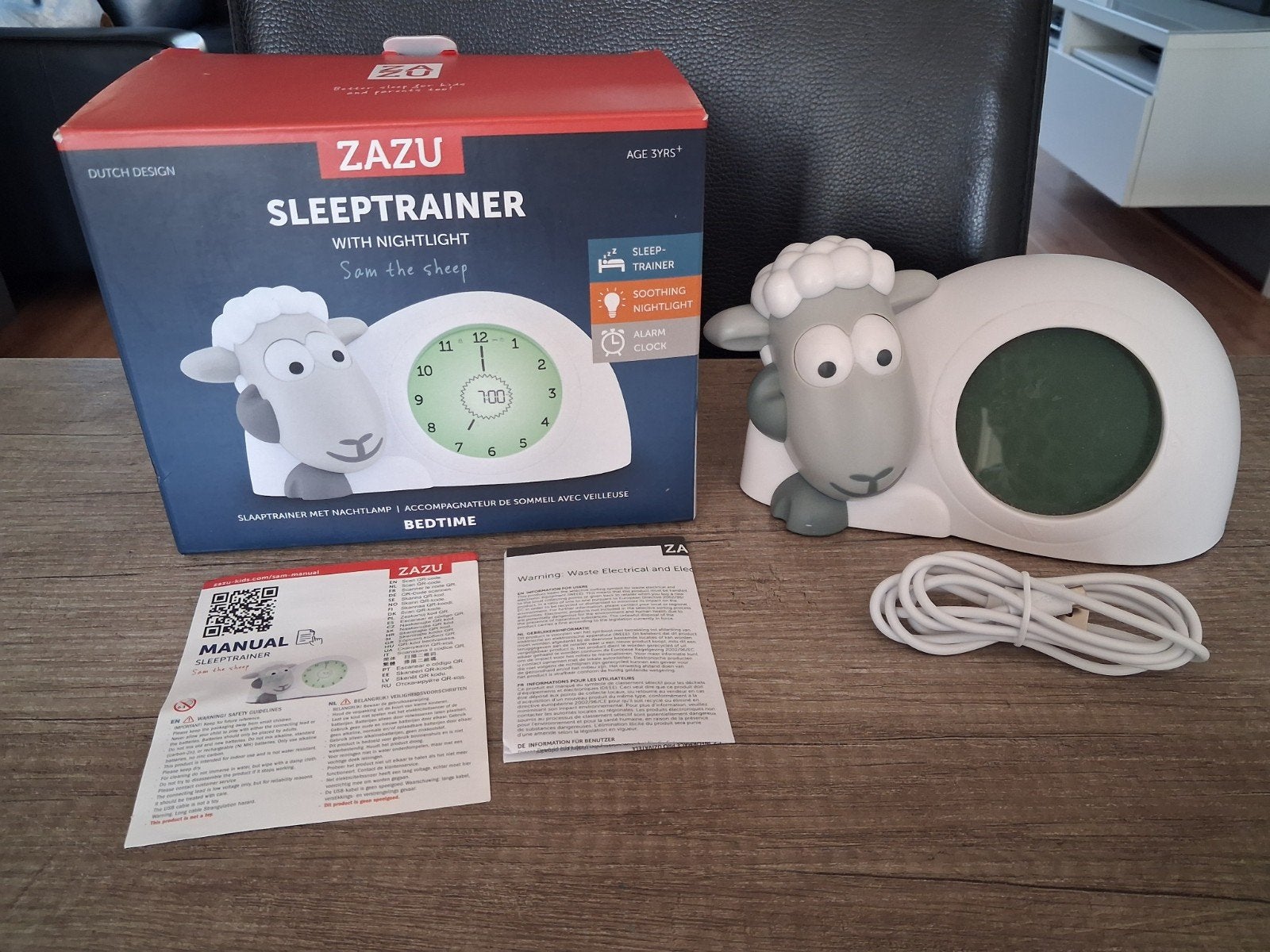 Zazu slaaptrainer schaap sam, Witgoed en Apparatuur, Wekkers, Ophalen of Verzenden, Zo goed als nieuw