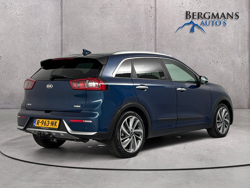 Kia Niro - 1.6 GDi Hybrid ExecutiveLine // TREKHAAK // SCHUI, Gebruikt, Blauw, 23 km/l, Leder